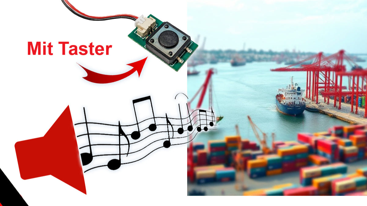 Soundmodul "Großer Hafen" mit Lautsprecher + Taster