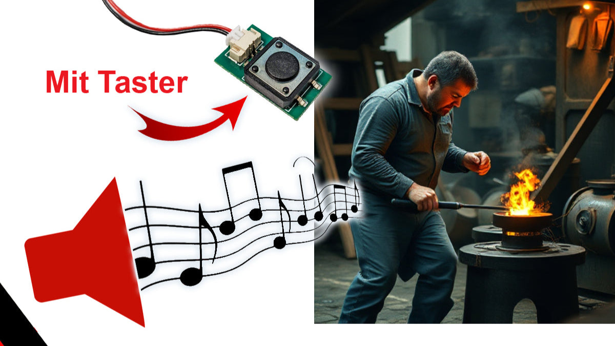 Soundmodul "Schmiede" Schmied mit Lautsprecher + Taster