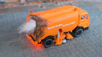 Diverse brennende H0 Autos "Krawalle" + Feuer LED (1:87)