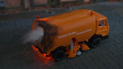 Diverse brennende H0 Autos "Krawalle" + Feuer LED (1:87)
