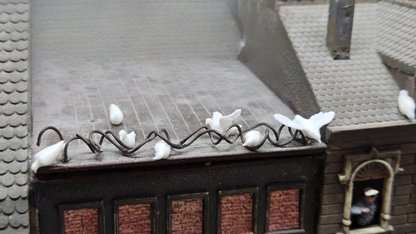 10 Stück Tauben für Spur 1 (1:32/1:35) weiß