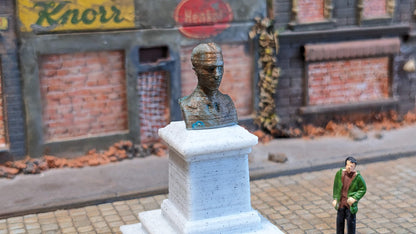 "Nikola Tesla" Büste Denkmal Bronze Kupfer - Spur H0 (1:87)