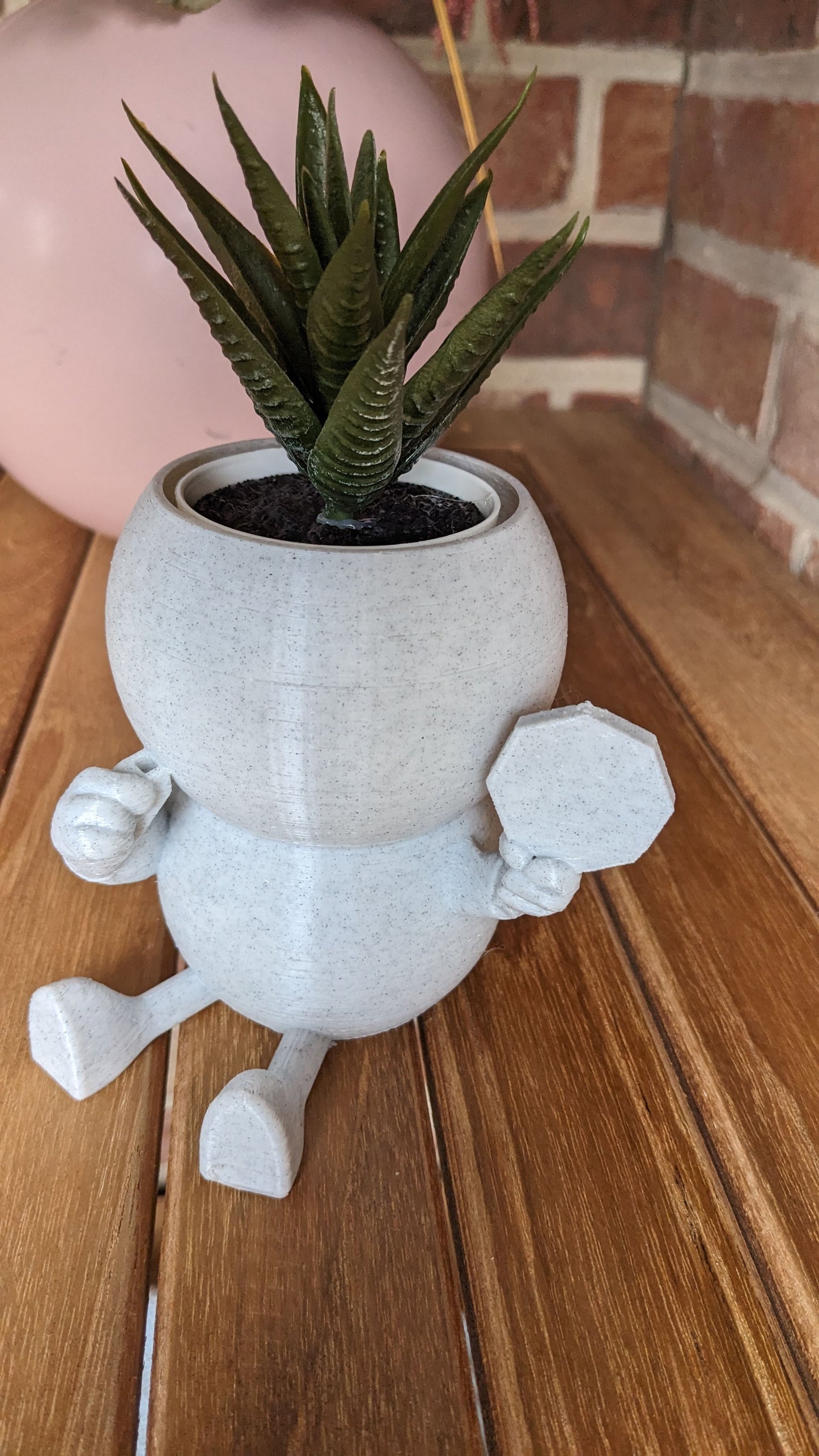 Harry Plant "Trainplant" lustiger Blumentopf als Zug Schaffner