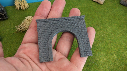 Tunneleinfahrt "Eingleisig" alte Steinoptik für Spur N