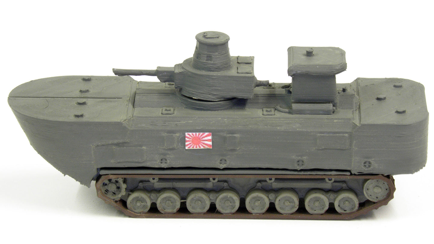 Typ 3 "Ka-Chi" japanischer Amphibien Panzer mit Schwimmkörper