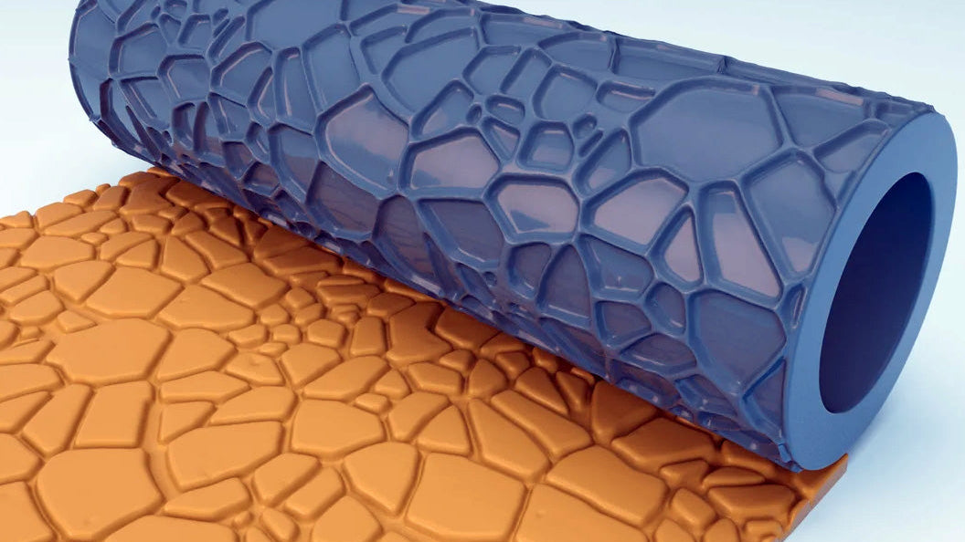 Strukturwalze Walze Roller "Antike Pflasterstraße" Modellbau