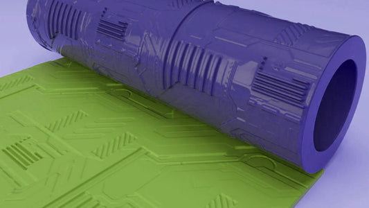 Strukturwalze "Science-Fiction" Walze Roller Modellbau