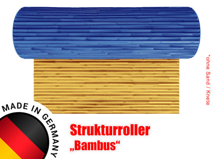 Strukturwalze Walze Roller "Bambus Struktur" Modellbau