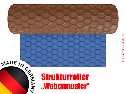 Strukturwalze "Waben Muster" Walze Roller Modellbau