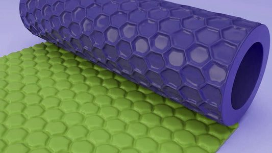 Strukturwalze "Waben Muster" Walze Roller Modellbau