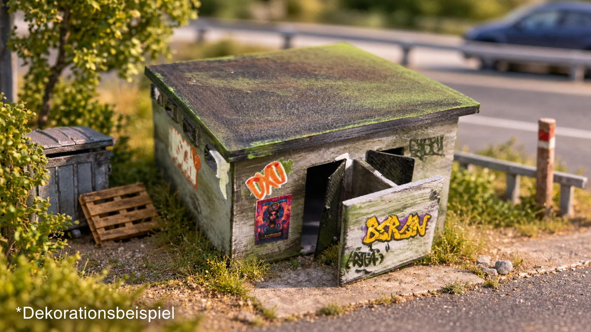 Toiletten im Park Stadt Strand Festival Klohaus WC Haus Rastplatz Raststätte