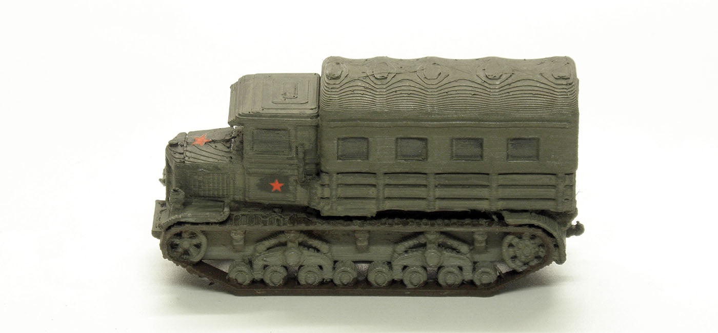 Voroshilovets russischer Artilleriezugmaschine geschlossen