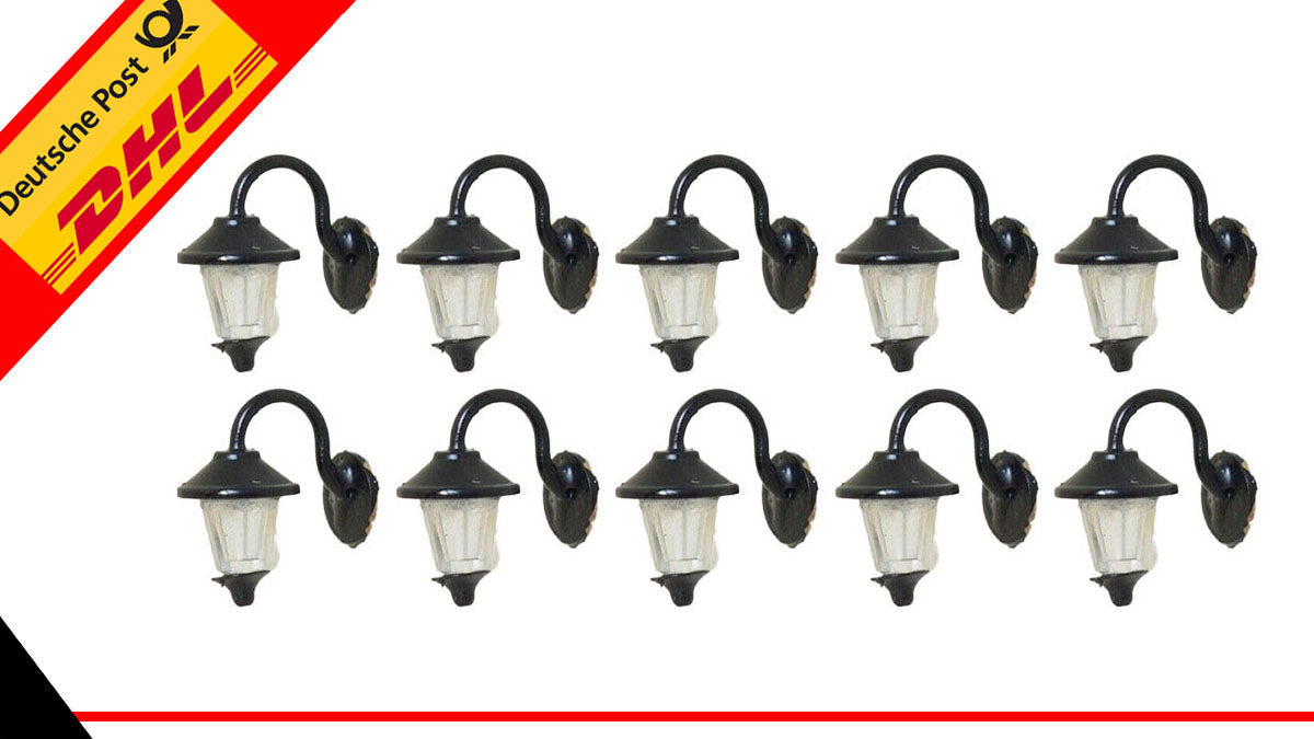 10 Stück Wandlampen LED Straßenlampen 1-flammig für Häuser