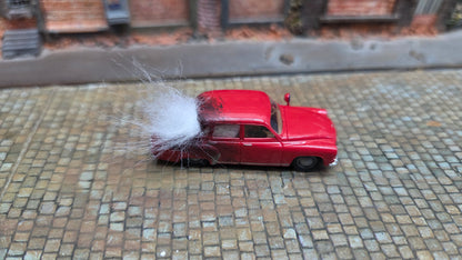 Diverse brennende H0 Autos "Krawalle" + Feuer LED (1:87)