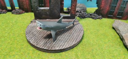Weißer Großer Hai Modell Tier für Diorama 1:87 (Spur H0) - bemalt