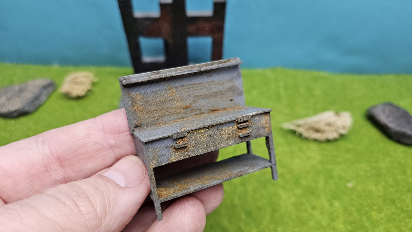 Werkbank Arbeitsbank ggf. im Rostlook für Werkstatt, Garage uvm.