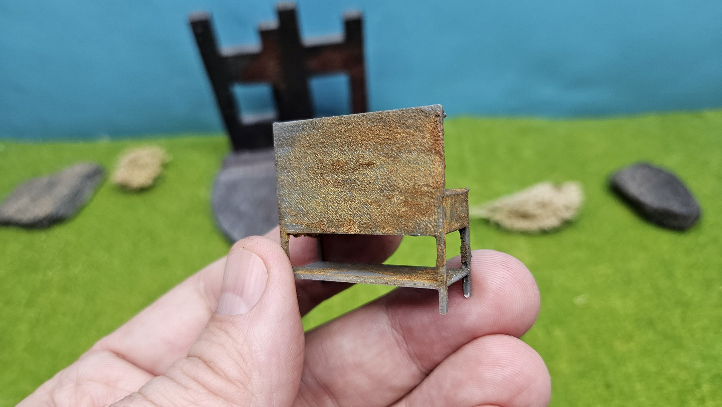 Werkbank Arbeitsbank ggf. im Rostlook für Werkstatt, Garage uvm.