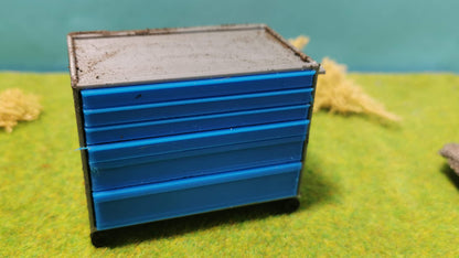 Werkstattwagen Rostlook Werkzeugwagen 1:18 Garage