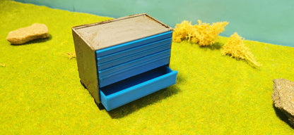 Werkstattwagen Rostlook Werkzeugwagen 1:18 Garage