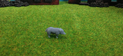 Wildschwein Keiler aus Resin 1:87 (H0) - bemalt oder unbemalt