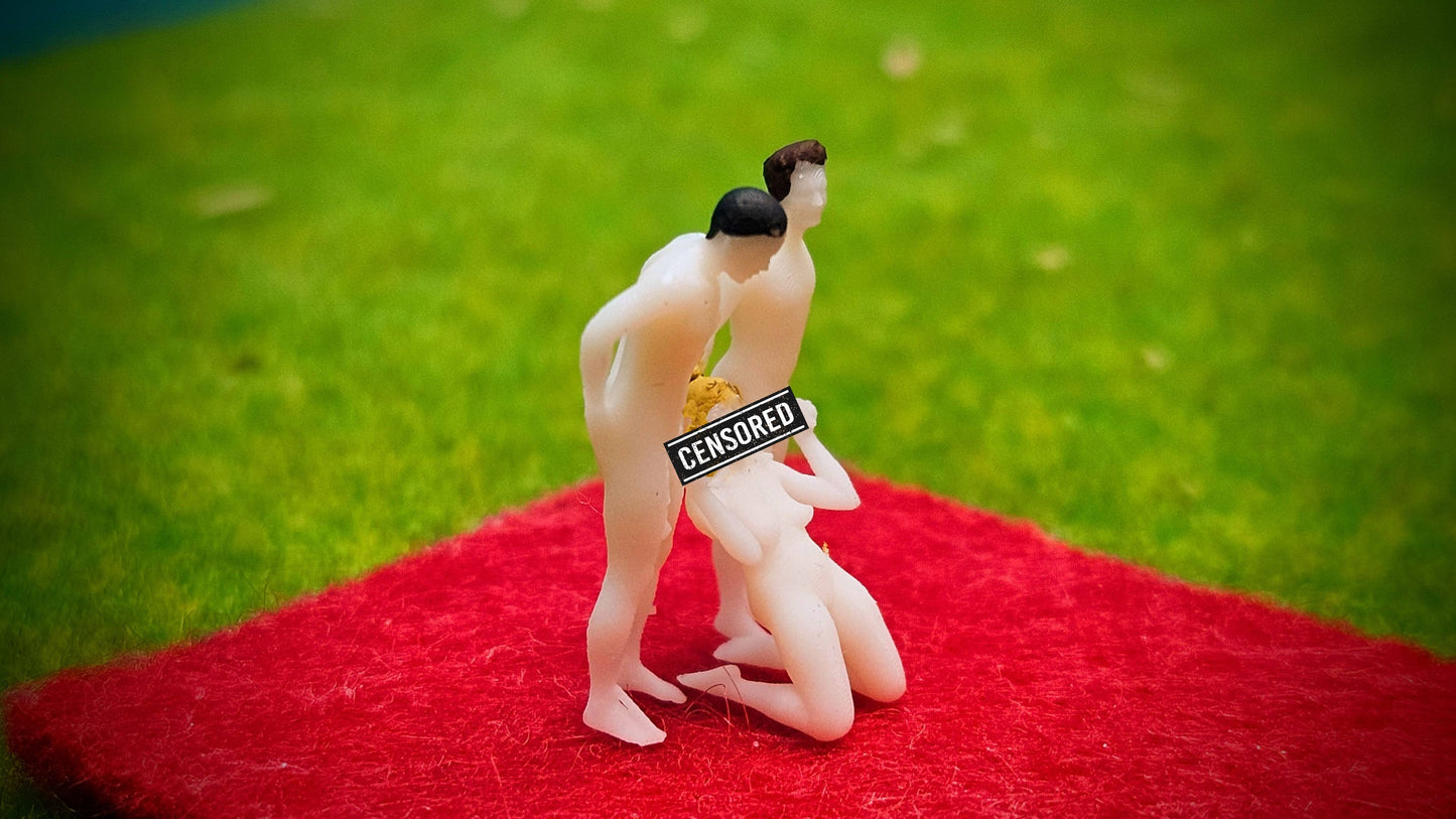 Verschiedene Sexy Figuren Szenen als Liebespaar