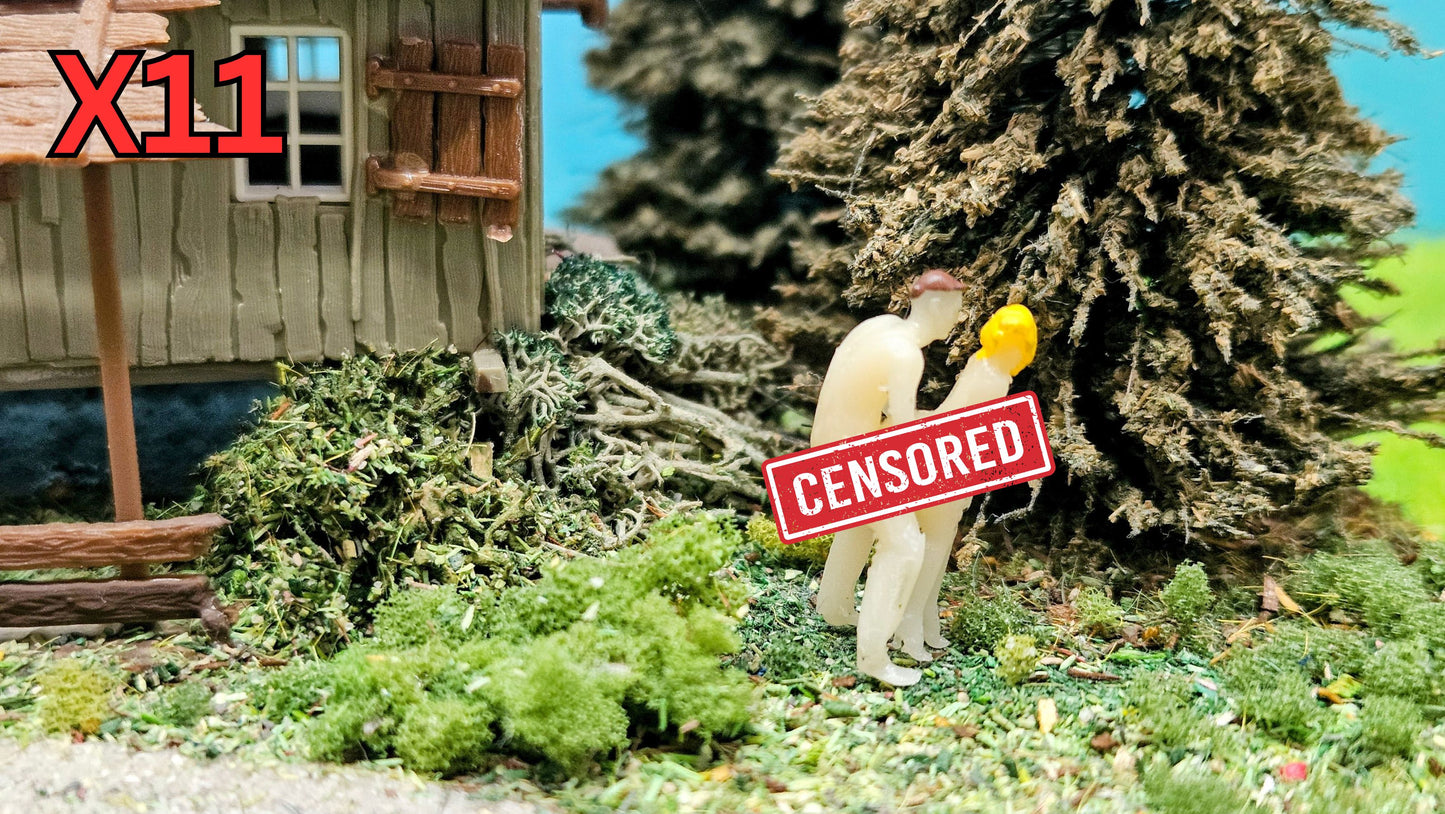 Verschiedene Sexy Figuren Szenen als Liebespaar