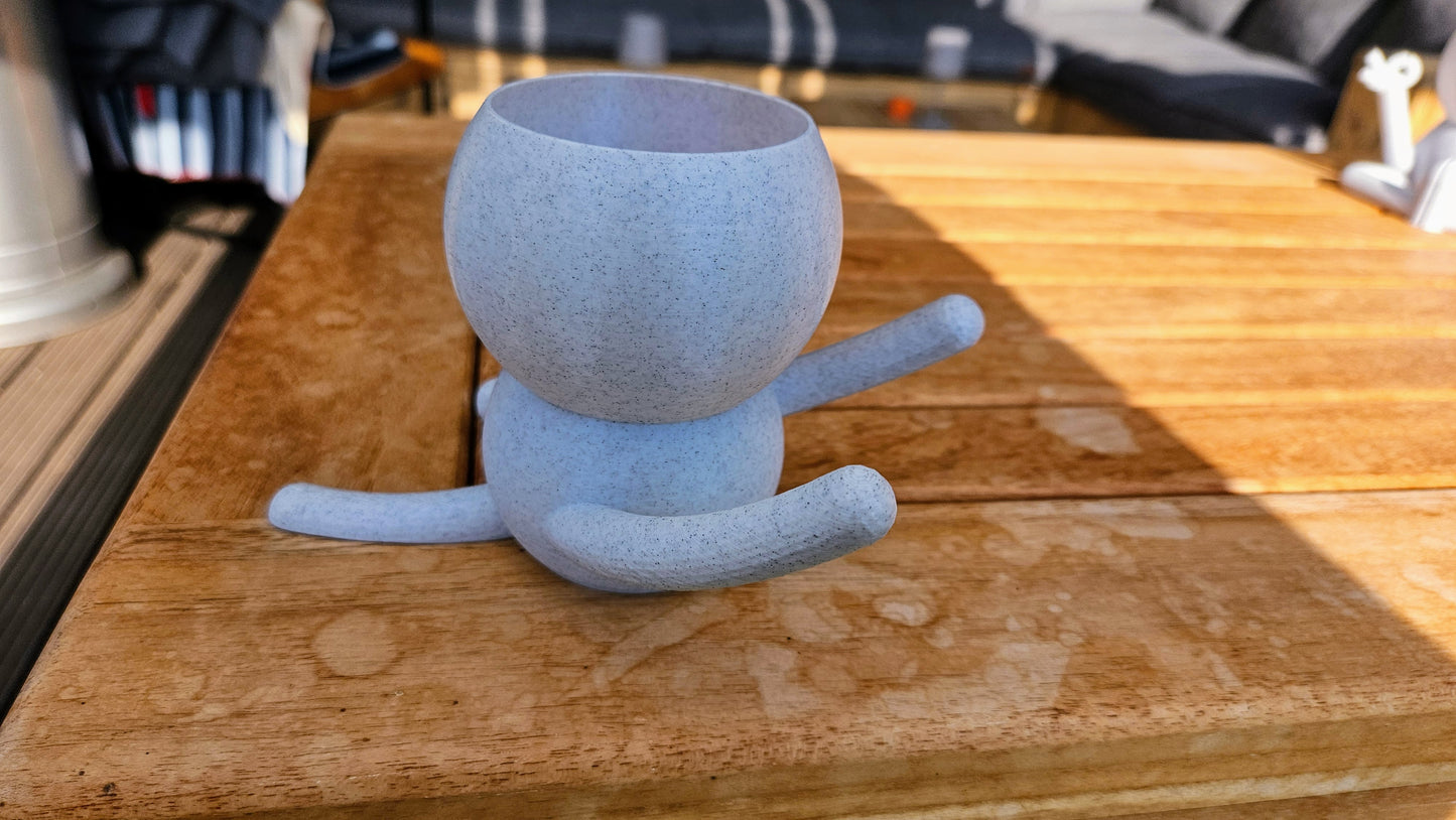 Harry Plant Yoga No. 2 lustiger Blumentopf zeigt Yoga Übung