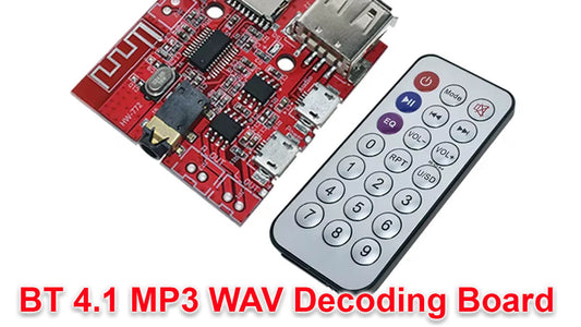 3W Bluetooth 4.1 MP3 WAV Decoding Board + Fernbedienung