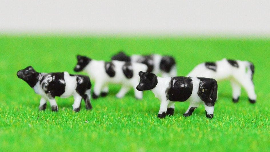 10x Kühe Kuhherde Set - fertig bemalt