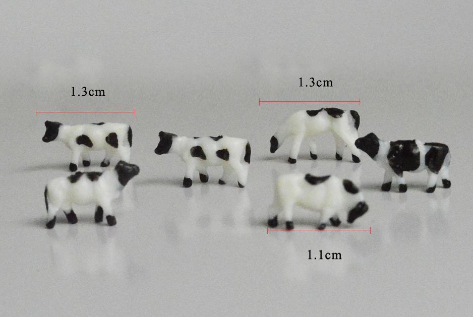 10x Kühe Kuhherde Set - fertig bemalt