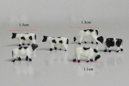 10x Kühe Kuhherde Set - fertig bemalt