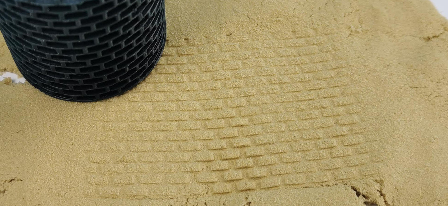 Strukturwalze Mauerwerk "Bricks" Walze Steinwalze Modellbau