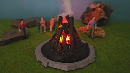 Großes Osterfeuer XL inkl. 2x Feuer-LED (9-14V)