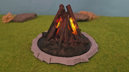 Großes Osterfeuer XXL inkl. 2x Feuer-LED (9-14V) für Spur G