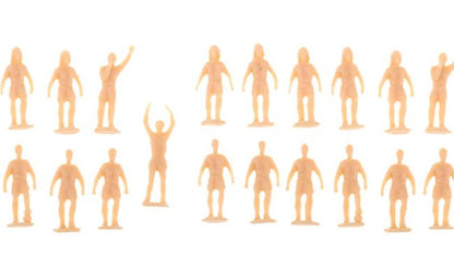 26x Fussballer Figuren 1:87 (Spur H0) Fussball Soccer - unbemalt