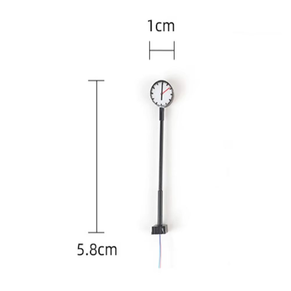 Bahnhofsuhr Uhr mit LED Beleuchtung - passt zu Spur H0, TT