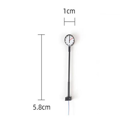 Bahnhofsuhr Uhr mit LED Beleuchtung - passt zu Spur H0, TT