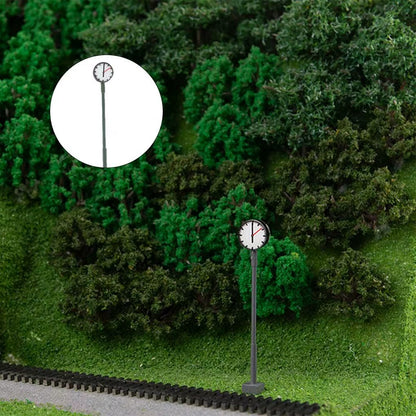 Bahnhofsuhr Uhr mit LED Beleuchtung - passt zu Spur H0, TT