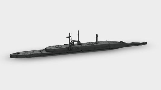 X-Craft U-Boot "Waterline" WW2 Submarine Royal Navy
